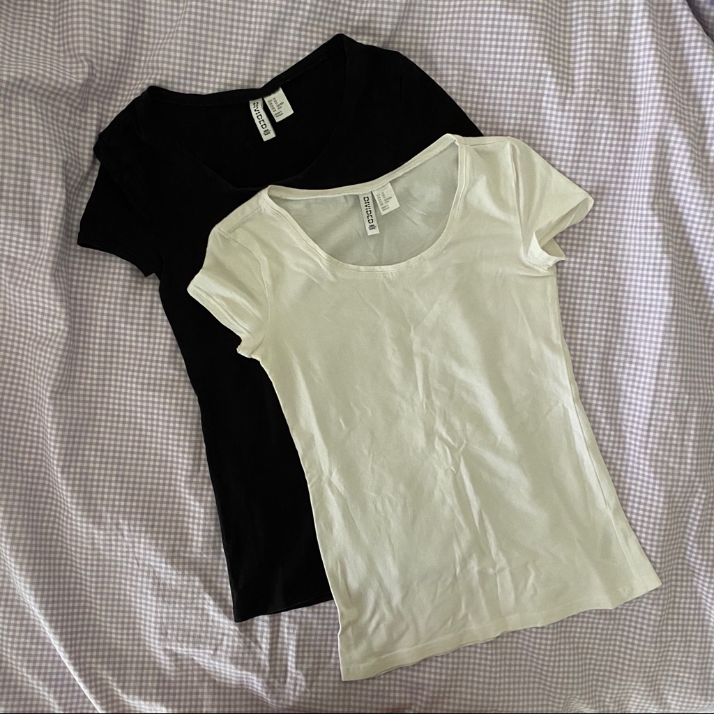 Bundle Pair - 2 Basic Crewneck Tees